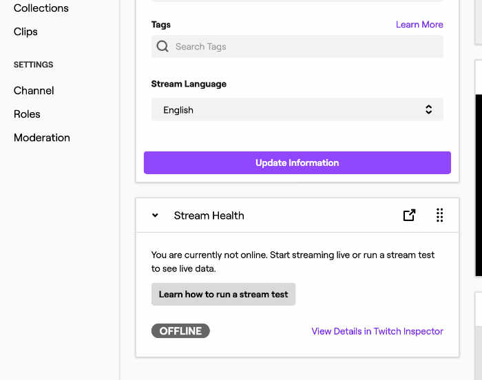 twitch.tv - connect ip camera via webcam.io